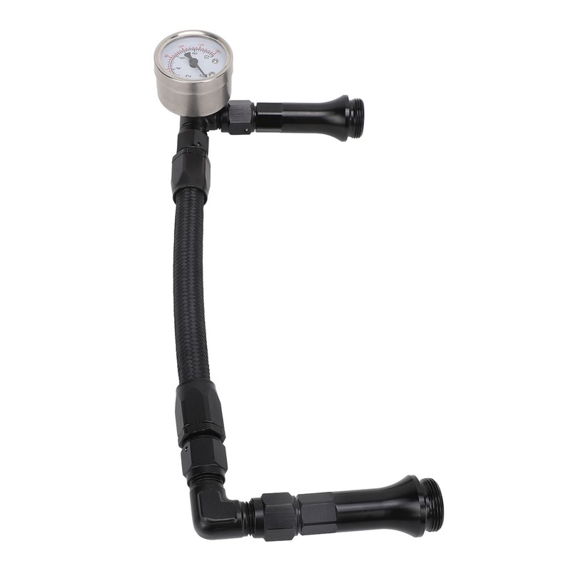 Fuel Line with Pressure Gauge Dual Feed Smooth Fuel Flow