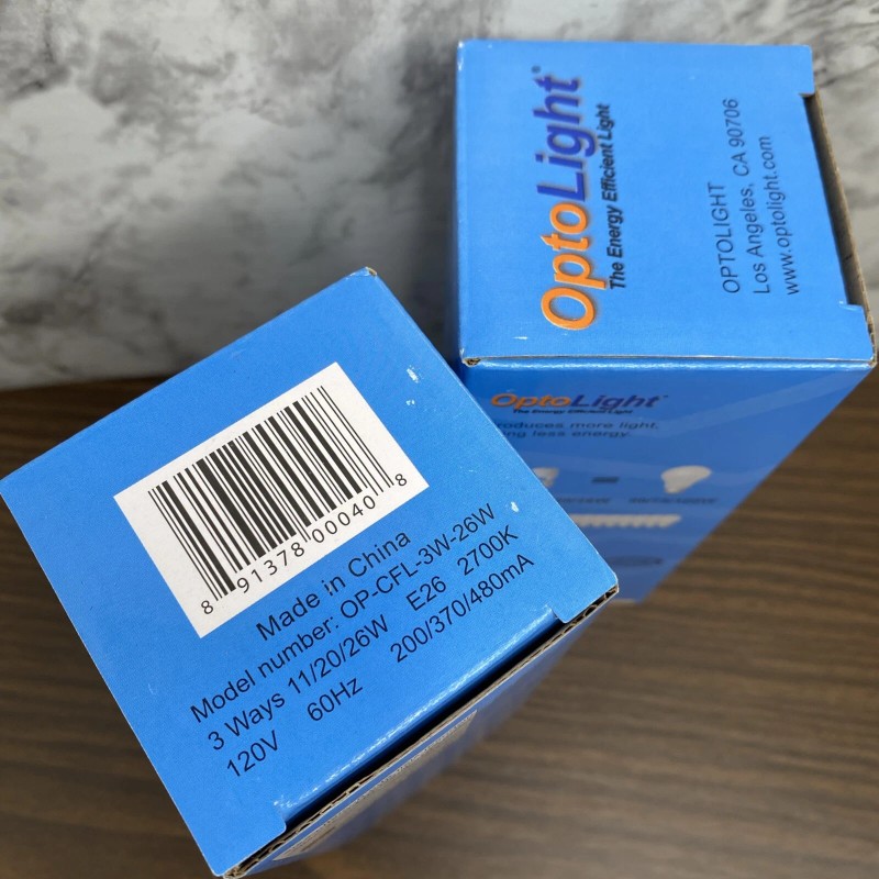 OptoLight 3-Way Soft White Bulb 1700 Lumens  Mini Spiral OP-CFL-