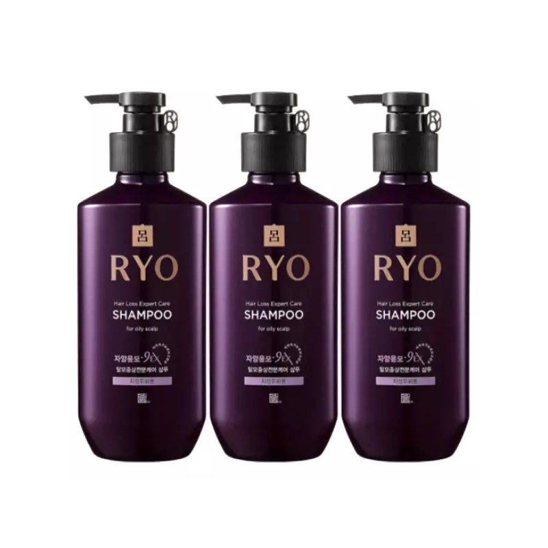 Ryeo 려 자양윤모 9ex 탈모전문케어 샴푸 400ml / 지성 x