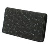 Indenya 2501-01-008 Business Card Holder, Large Capacity, Deer Leather, Black