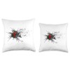 Itachi Crow and Rose Throw Pillow