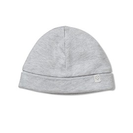 MORI Baby Soft & Gentle Organic Cotton Bamboo Hat in Grey - Unisex Design - Adjustable Roll-Up Length - Thermoregulating & Breathable - Sun Protection - Durable & Flexible - 0-3 Months