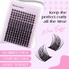 Lash Clusters Kit Natural Eyelashes Individual D-Curl Soft Cluster Lashes