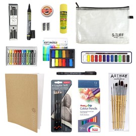 Artway Art Kit - Ideal for GCSE and A-Level Creative/Art Courses - A4