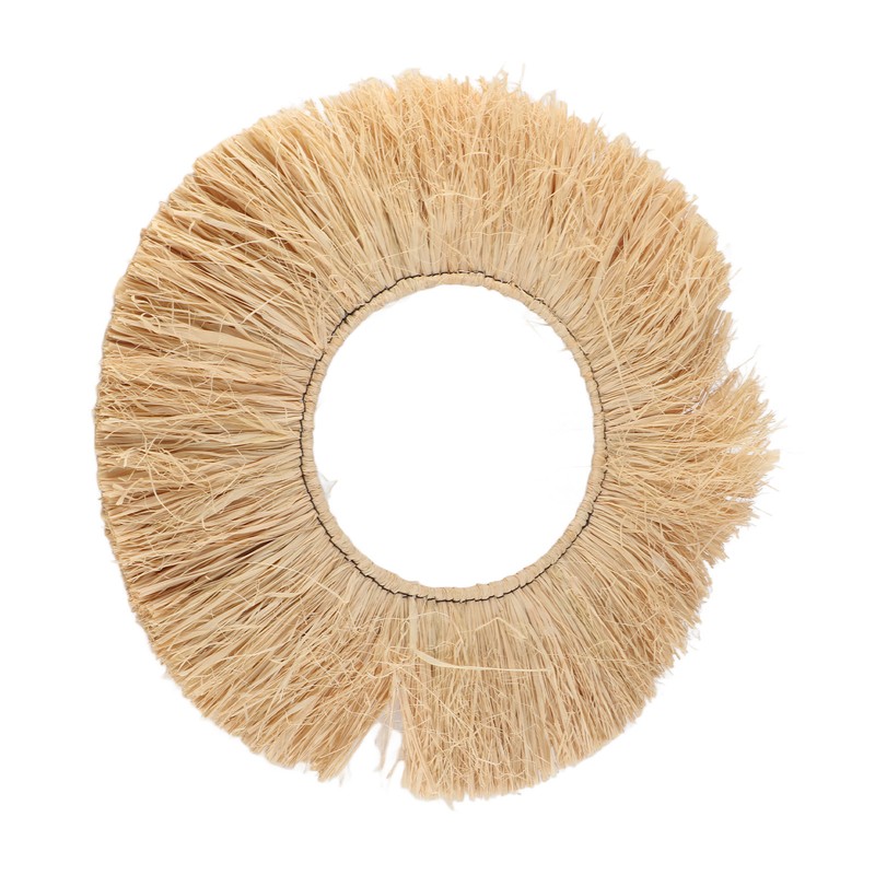 Raffia Wall Decor Portable Textured Appearance Wall Hanging Environmental Friendly