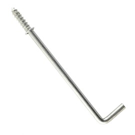 Turners Quality Bearings 75MM 3" Chrome Shouldered Straight Cup Hook Dresser Screw in Medium - Pack 10