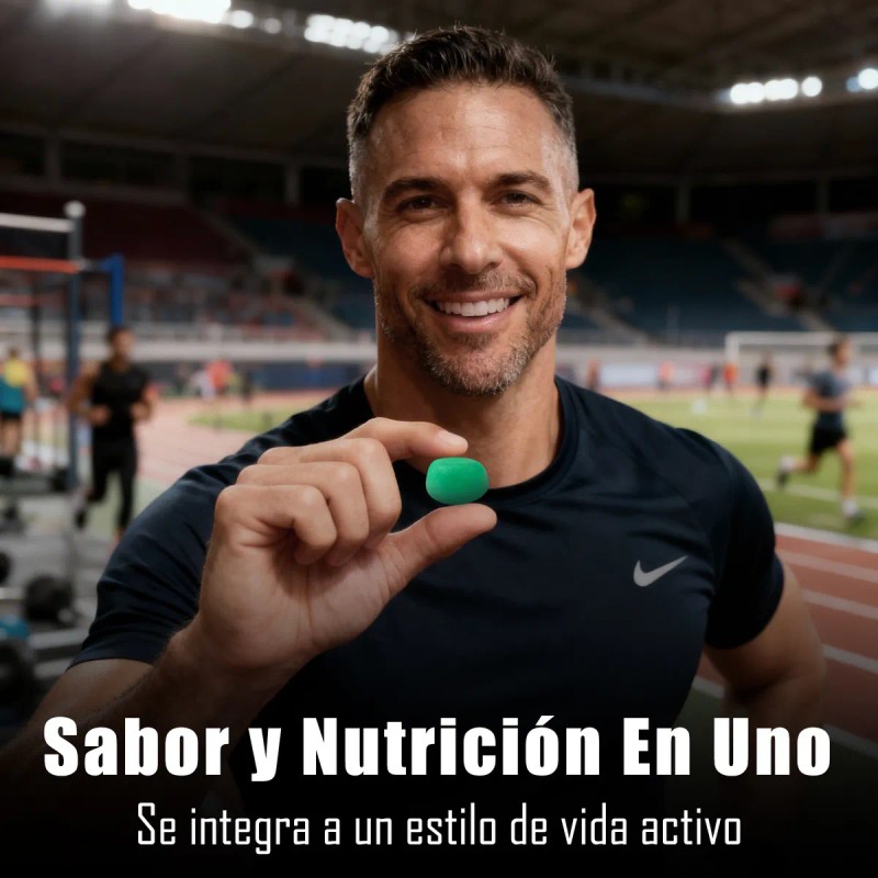 Creatina Monohidratada Alta Dosis Rendimiento Baja Calorias Sabor Berry Verde