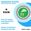 6 Pack - Drinking Water Allowed Stickers – Waterproof Sticker