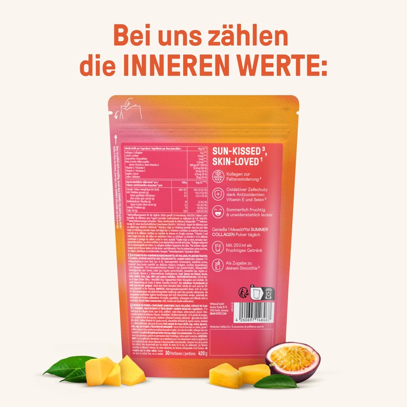 BRAINEFFECT Summer Collagen Powder for Food & Drinks Peptide Type