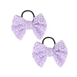 Baby Girls' Hair Ties with Bows for Toddler Ponytail Holders Bow Knot Headband baby girls' hair accessories.(FS4) (Lavender)