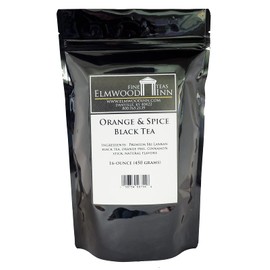 Elmwood Inn Fine Teas, Orange & Spice Black Tea, 16-Ounce Pouches