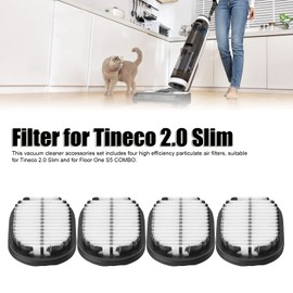 Filter for Tineco, Vacuum Parts Accessories 4PCS High Efficiency Particulate Filter Assembly Vacuum Cleaner ABS Filter Kit for Tineco 2.0 Slim Floor S5 COMBO