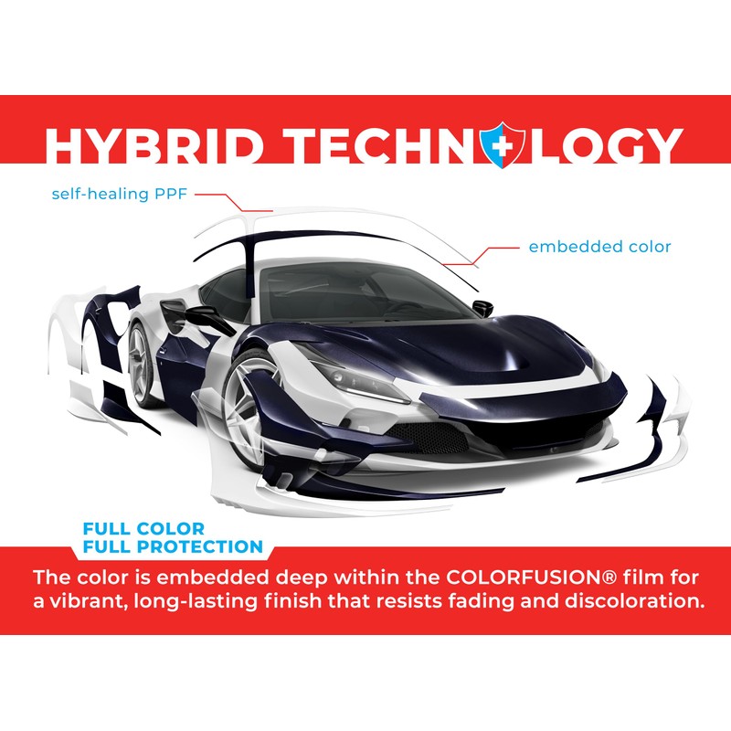 ColorFusion PPF by VViViD, Gloss Storm Grey Dry Apply PPF