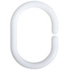 JOY STORE Shower Curtain Rings - Pack of 12 White