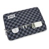 Canvaslife Black Checker Pattern 13 inch Canvas Laptop Sleeve with