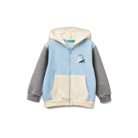 United Colors of Benetton Giacca C/CAPP M/L 3EB5G5043 Maglione Cardigan, Multicolor, 18 Mesi Bambino