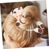 VICASKY 6 pcs Plush Animal Hair Ties Elastic Ponytail Holders