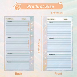 Toplive A6 Budget Planner Refill, Colorful Monthly Budget Planner, Expense Budget Sheets Money Cash Envelopes, Divider, Ruler and Stickers for A6 Financial Budget Binder 3P (Oil Painting)