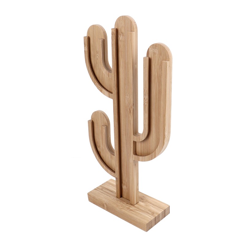 Wooden Coffee Capsule Holder Removable Coffee Pod Holder Cactus Shape