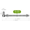 Insaga J Bolt Gate Hinge, 304 Stainless Steel Farm Gate
