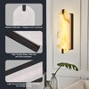 DLUCE 14.17in Alabaster Wall Sconces, Natural Marble Wall Light, Modern