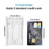 Cobee Heavy Duty Badge Holders, 2 Pieces Hard Plastic ID