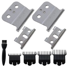 Performance Men Hair Clipper Trimmer Replacement #04710#04521 T-Blades Suitable for Andis T Outliner,Blackouts,GTX, GTO, GO Ceramic Blade(Silver)