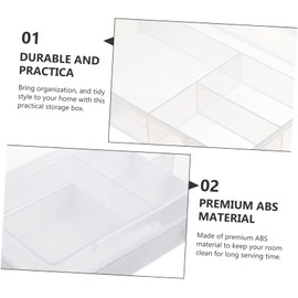 Operitacx 1 Satz Desktop-aufbewahrungsbox Abteil Organizer-behälter Organisation Aufbewahrungsdose Storage Boxes Multifunktions-schubladenkoffer Kompakter Aufbewahrungskoffer Abs 2 Stücke
