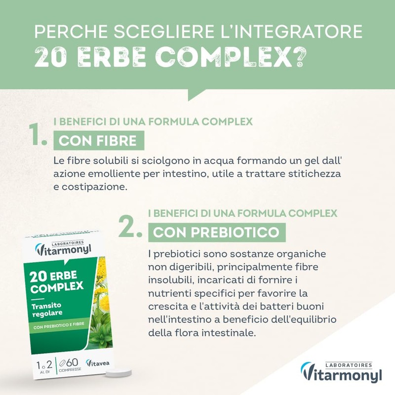 20 Erbe Complex - Transito - Regolarità Intestinale - Con