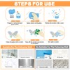 80pcs Rainbow Window Film, Bird Window Stickers Anti Collision, Butterfly