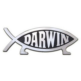 Darwin Fish Magnetic Car Emblem