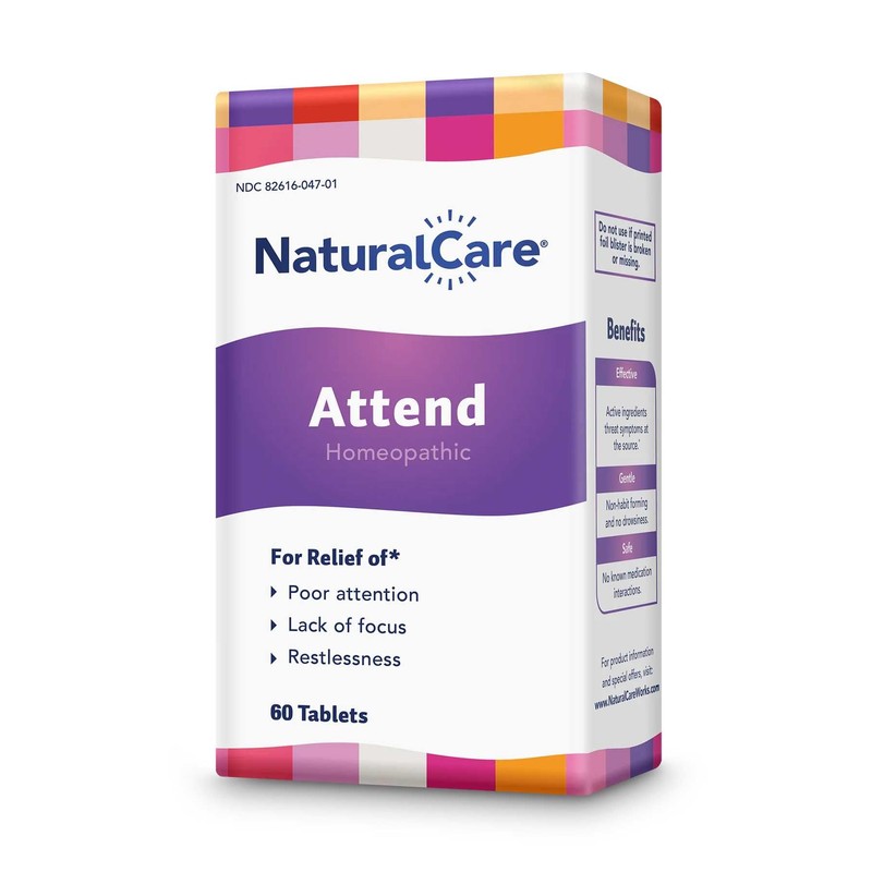 NaturalCare Attend Tablets, 60ct - May Help Improve Focus &