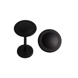 Urbanest Button Medallion Drapery Holdback, Black, Set of 2