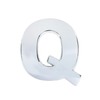 Modengzhe 3D Metal Car Emblem Letter Q Sticker Chrome Plating