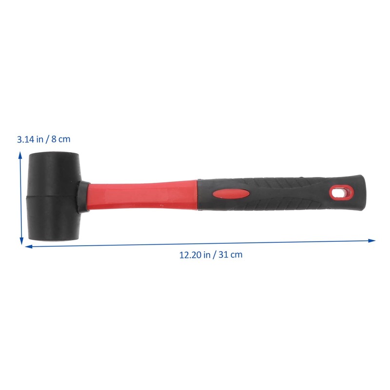 CORHAD Elastic Rubber Mallet Head Hammer 8oz for Flooring Leather