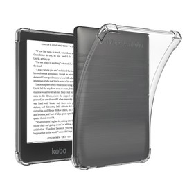 LaoShuSheng Slim Clear Case for 6" Kobo Clara HD eReader (2018 Released,Model N249) - Ultra-Thin Lightweight Transparent Flexible Soft Back Cover (Clear)