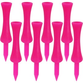 LOVMEAD Golf Tees Plastic Driver 32 39 45 51 58 70 mm Set Value 50 Pieces Golf Tee Long Plastic Red Blue Yellow White Pink Orange Colourful Durable Castle Tee 1-1/2" 1-3/4" 2-1/4" 2-3/4" 2-3/4" (Pink)