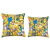 The Simpsons Springfield Characters Print Throw Pillow