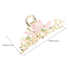 IWOWHERO Butterfly Hair Claw Clip for Women Durable Metal Claw Clip for Thick Hair for Parties and Everyday Wear