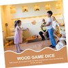 Gatuida Large Wooden Dice for Lawn Games Multi Functional Outdoor