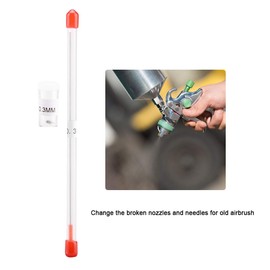 Airbrush Nozzle Needle Set, Airbrush 0.2 mm 0.3 mm Liquid Needles 6 mm Nozzle Replacement Parts for Airbrush Accessories