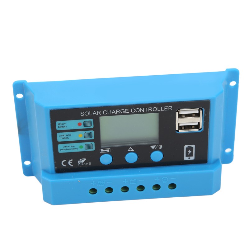12V 24V Solar Panel Controller LCD Display Photovoltaic Charge Controller