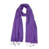 Humble Hilo Silk Blend Scarf Solid Colors (Purple)