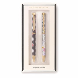 AMÉLIN ARCHIVE Cute Pens for Journaling, Aesthetic Desk Accessories, Set of 2 (Chagall/La Fonda Del Sol)