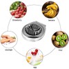 2 in 1 Zinc Alloy Boiled Egg Cutter Grater Household