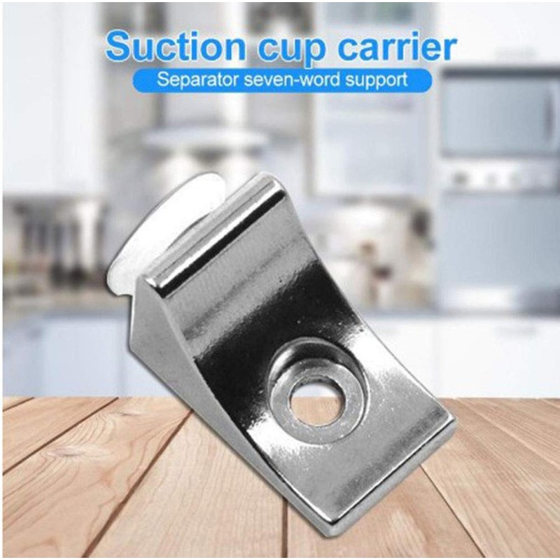 AWEN 20 pcs Adjustable Glass Shelf Glass Clip Shelf Suction