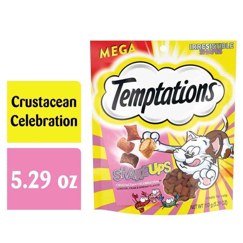 Temptations Shakeups Cat Treats Crustacean Celebration 5.3 Ounce Pouch