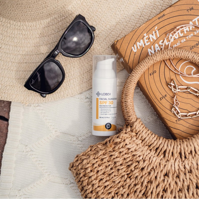 Lobey Mineral Sun Cream Face SPF 30 - Natural UVA/UVB