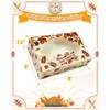 qiqee Thanksgiving Cookie Box with Window 9x6x2.5 inch 50Pcs Pastry