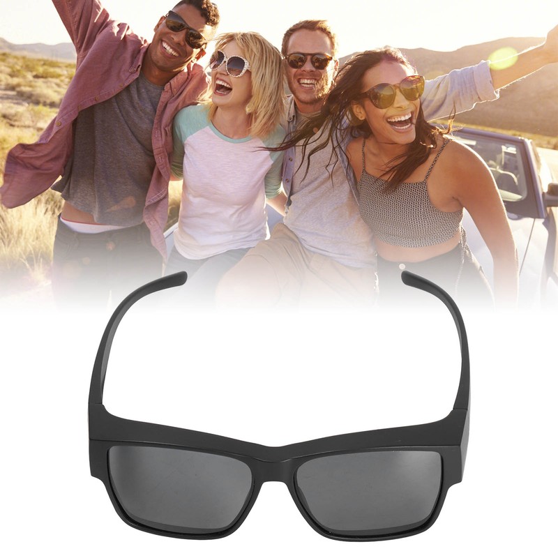 Oversized Sunglasses Fit Over Glasses PC Non Slip UV Protection